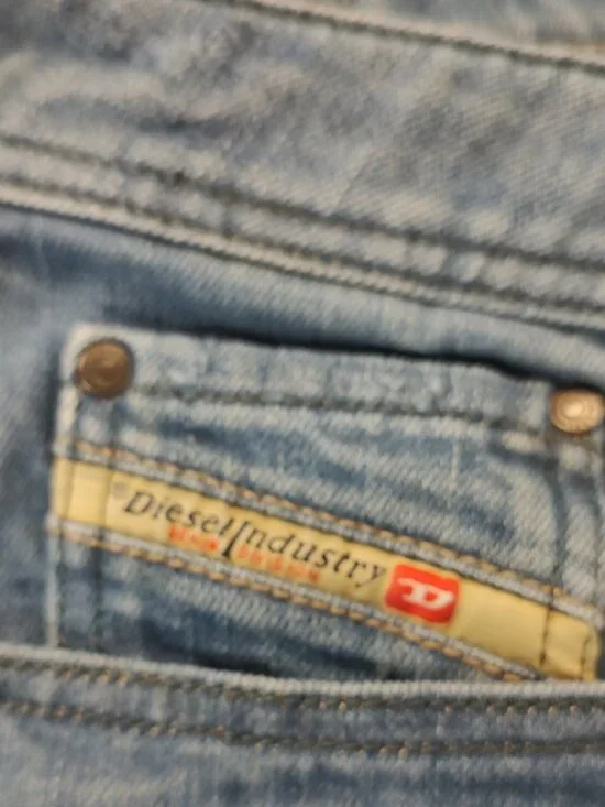 Diesel Zatiny Men's Bootcut Jeans 34X32 Wash 0072L Whisker Faded Distressed '07 - Picture 6 of 14